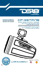 DS18 CF-X6TP.NS Owner'S Manual preview