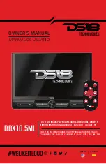 Preview for 1 page of DS18 DDX10.5ML Owner'S Manual