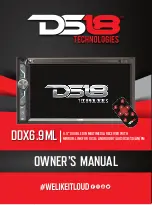 DS18 DDX6.9ML Owner'S Manual preview