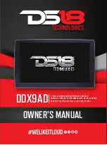 Preview for 1 page of DS18 DDX9AD Owner'S Manual