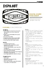 Preview for 3 page of DS18 DSP8.8BT Owner'S Manual