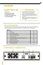 Preview for 3 page of DS18 DSP8i Owner'S Manual