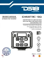 DS18 ENSBTRC-SQ Owner'S Manual preview