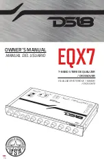 Preview for 1 page of DS18 EQX7 Owner'S Manual