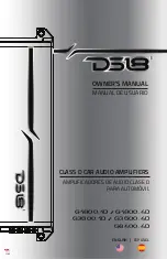 DS18 G8400.4D Owner'S Manual preview