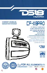 DS18 Hydro CF-X8PRO Owner'S Manual предпросмотр