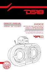 DS18 JVOCE Owner'S Manual предпросмотр