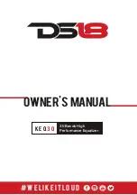 DS18 KEQ30 Owner'S Manual preview