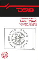 DS18 LSE-110A Owner'S Manual preview