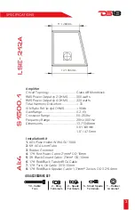 Preview for 3 page of DS18 LSE-210A Owner'S Manual