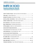 Preview for 2 page of DS18 MRX100 Owner'S Manual