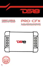 DS18 PRO-CFX Owner'S Manual preview