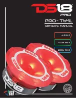 DS18 PRO- TW1L Owner'S Manual предпросмотр