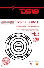 Preview for 1 page of DS18 PRO-TW4L Owner'S Manual