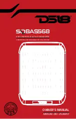 DS18 SQBASS68 Owner'S Manual предпросмотр