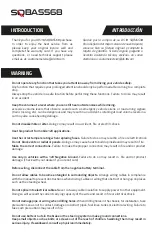 Preview for 2 page of DS18 SQBASS68 Owner'S Manual