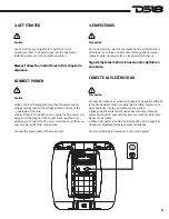 Предварительный просмотр 8 страницы DS18 TLV6 Owner'S Manual