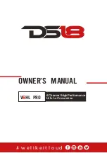 DS18 V6HL PRO Owner'S Manual preview