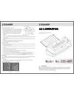 Предварительный просмотр 2 страницы DSB 330 ARP Instruction Manual