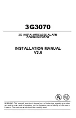 Предварительный просмотр 1 страницы DSC 3G3070 Installation Manual