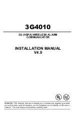 DSC 3G4010 Installation Manual preview