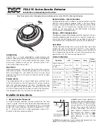 Предварительный просмотр 1 страницы DSC FSA-210 Installation And Operating Instructions