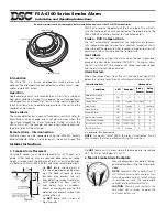 DSC FSA-410D Series Installation And Operating Instructions preview