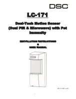 DSC LC-171 Installation Instructions & User Manual предпросмотр