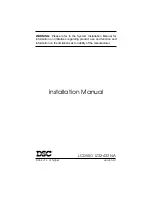 DSC LCD55O1Z32-433 Installation Manual preview