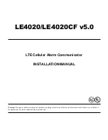 Preview for 1 page of DSC LE4020 Installation Manual