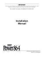 DSC PC5020 Power864 Installation Manual preview