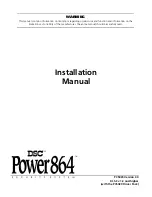 DSC Power 864 Installation Manual preview