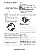 Предварительный просмотр 1 страницы DSC WS4913 Series Installation And Operating Instruction