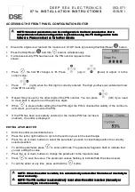 Preview for 1 page of DSE 871 Series Installation Instructions