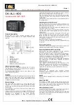 Предварительный просмотр 1 страницы DSE DK-AL1-HDS User Manual