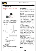 DSE DK-CS4-DVR User Manual preview