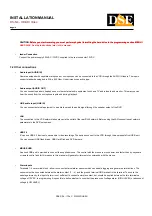 Preview for 8 page of DSE DS-N4 Installation Manual