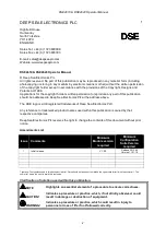 Preview for 2 page of DSE DSE4610 Operator'S Manual