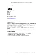 Preview for 2 page of DSE DSE5510 Operating Manual