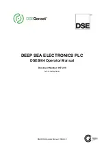 DSE DSEGenset DSE8004 Operator'S Manual preview