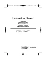 dServe DSRV 1005C Instruction Manual preview