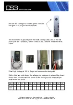 Preview for 3 page of DSG HPGe Maintenance Check Sheet