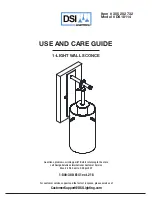 Preview for 1 page of DSI LIGHTING 305 202 732 Use And Care Manual