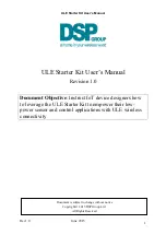 DSP ULE Starter Kit User Manual preview