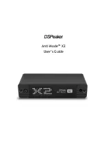 DSPeaker Anti-Mode X2 User Manual preview