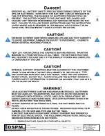 Preview for 9 page of DSPM Cobra Plus Standby Maintenance Manual