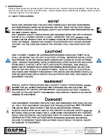 Preview for 18 page of DSPM Cobra Plus Standby Maintenance Manual