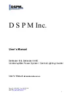 DSPM Defender III User Manual preview