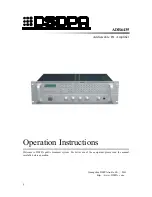 DSPPA ADR6435 Operation Instructions Manual preview