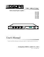 Preview for 1 page of DSPPA DA2125 User Manual